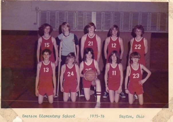I am #23 the kid on the bottom right, this is the 7th grade boys BB team.
